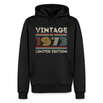 1973 Geburtstag 1973 Retro 1973 Geschenk 1973 - Männer Premium Bio Hoodie - Schwarz - Vorne - Nico (187cm)