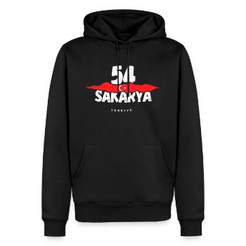 54 Sakarya Turquie Türkiye - Sweat à capuche Premium bio Homme - noir - Devant - Nico (187cm)