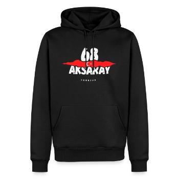 68 Aksaray Türkei Türkiye - Männer Premium Bio Hoodie - Schwarz - Vorne - Nico (187cm)
