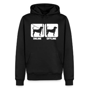 Treeing Tennessee Brindle - Männer Premium Bio Hoodie - Schwarz - Vorne - Nico (187cm)