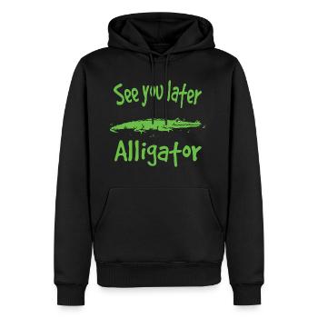 See You Later Alligator Wild Life bReptile - Männer Premium Bio Hoodie - Schwarz - Vorne - Nico (187cm)