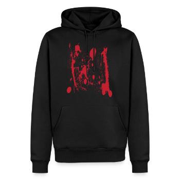 "Bloody" Halloween Shirt pour le 31 octobre - Sweat à capuche Premium bio Homme - noir - Devant - Nico (187cm)