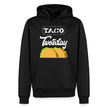 "Taco Tuesday" Perfektes Geschenk für alle Tacos Liebhaber - Männer Premium Bio Hoodie - Schwarz - Vorne - Nico (187cm)