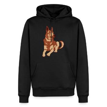 Adorable chien mignon pour les amoureux des - Sweat à capuche Premium bio Homme - noir - Devant - Nico (187cm)