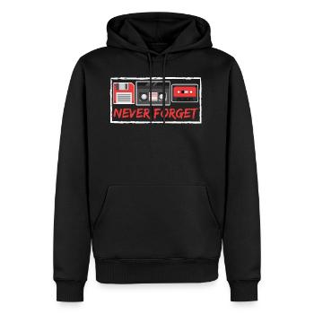 Retro 80's Design A Colorful 80's Design Best Of - Männer Premium Bio Hoodie - Schwarz - Vorne - Nico (187cm)