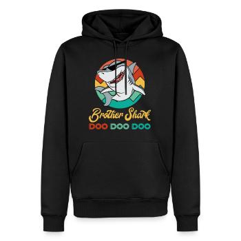 Brother Shark Doo Doo DooPour fans of the quest - Sweat à capuche Premium bio Homme - noir - Devant - Nico (187cm)