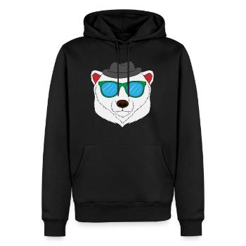 Perfect Gift For Polar Bear Fan T-shirt Design - Men’s Premium Organic Hoodie - black - Front - Nico (187cm)