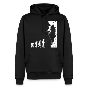 Kletterer Evolution Bouldering Climber - Männer Premium Bio Hoodie - Schwarz - Vorne - Nico (187cm)