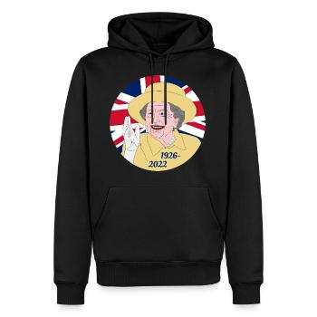 Queen Elizabeth II - 1926-2022 - Männer Premium Bio Hoodie - Schwarz - Vorne - Nico (187cm)