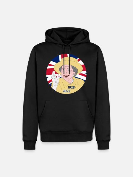 Queen Elizabeth II - 1926-2022 - Men’s Premium Organic Hoodie - black
