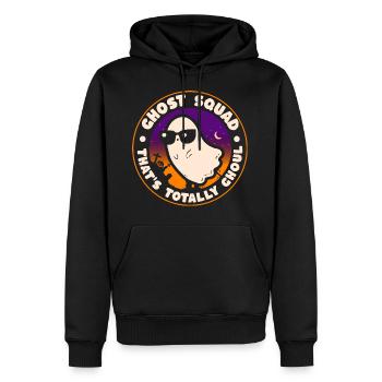 Humour Costume Halloween Fantome - Sweat à capuche Premium bio Homme - noir - Devant - Nico (187cm)