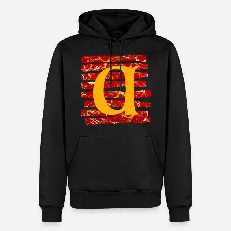 bandes e 232 a - Sweat à capuche Premium bio Homme - noir