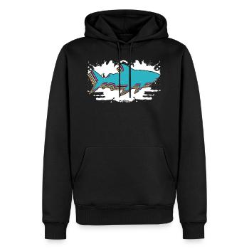 Coeur coloré for fans of requiem Voici une - Sweat à capuche Premium bio Homme - noir - Devant - Nico (187cm)
