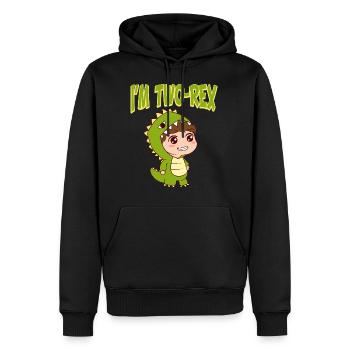 The collection of the goblins of the bougie de - Sweat à capuche Premium bio Homme - noir - Devant - Nico (187cm)