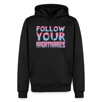 Suits vos cauchemars Designs de T-shirts - Sweat à capuche Premium bio Homme - noir - Devant - Nico (187cm)
