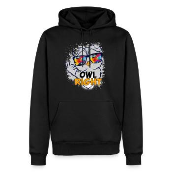 Owl Lover? A Perfect Owls Tee Love Owls Owl Right - Männer Premium Bio Hoodie - Schwarz - Vorne - Nico (187cm)