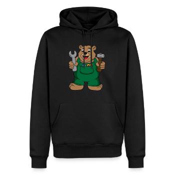 Fix Tischlerei Papa Opa Vater - Männer Premium Bio Hoodie - Schwarz - Vorne - Nico (187cm)