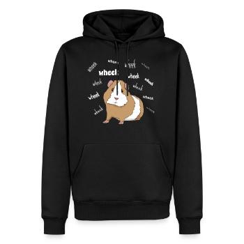 Wheek Mignon Cochon d'Inde Chemise Pour Les - Sweat à capuche Premium bio Homme - noir - Devant - Nico (187cm)