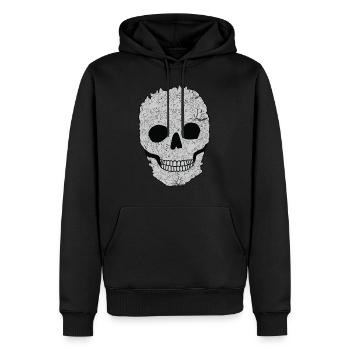 Skull Persian Cute Feline Feral Meow Pet Animals - Männer Premium Bio Hoodie - Schwarz - Vorne - Nico (187cm)