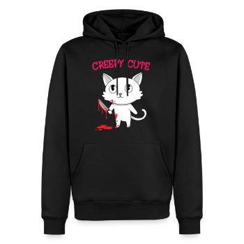 Chemise d'Halloween "Creepy Cute" pour le 31 - Sweat à capuche Premium bio Homme - noir - Devant - Nico (187cm)