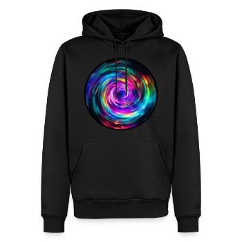 VOYAGE DANS LE TEMPS - Sweat à capuche Premium bio Homme - noir - Devant - Nico (187cm)