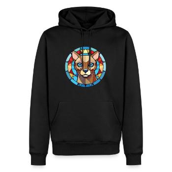 Chat tonkinois coloré aquarelle pour animaux de compagnie Illustration - Sweat à capuche Premium bio Homme - noir - Devant - Nico (187cm)