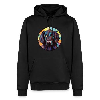 Deutsch Langhaar Vorstehhund Rasse Aquarell - Männer Premium Bio Hoodie - Schwarz - Vorne - Nico (187cm)