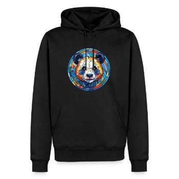 Panda Aquarelle Colorée Animal Illustration D’animaux De Compagnie - Sweat à capuche Premium bio Homme - noir - Devant - Nico (187cm)