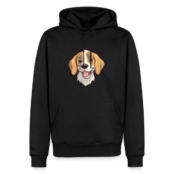 Kyi Leo Hunderasse Cartoon Kawaii Illustration - Männer Premium Bio Hoodie - Schwarz - Vorne - Nico (187cm)