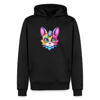 Birma Heilige Katze Rasse Aquarell Karikatur Kawaii - Männer Premium Bio Hoodie - Schwarz - Vorne - Nico (187cm)