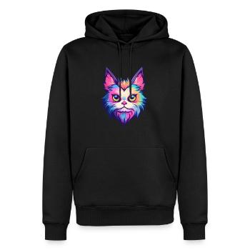 Birma Katze Rasse Aquarell Cartoon Kawaii Haustier - Männer Premium Bio Hoodie - Schwarz - Vorne - Nico (187cm)