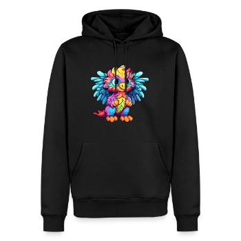 Griffin buntes Aquarell Cartoon Kawaii Tier - Männer Premium Bio Hoodie - Schwarz - Vorne - Nico (187cm)