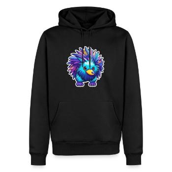 Ameisenigel buntes Aquarell Cartoon Kawaii Tier - Männer Premium Bio Hoodie - Schwarz - Vorne - Nico (187cm)