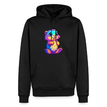 Gopher Buntes Aquarell Cartoon Kawaii Tier - Männer Premium Bio Hoodie - Schwarz - Vorne - Nico (187cm)