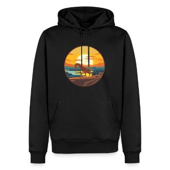 Scorpion Aquarelle Colorée Dessin Animé Kawaii Animal - Sweat à capuche Premium bio Homme - noir - Devant - Nico (187cm)