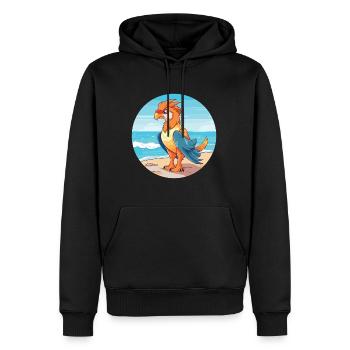 Griffin Aquarell Cartoon Kawaii Clipart Tier - Männer Premium Bio Hoodie - Schwarz - Vorne - Nico (187cm)