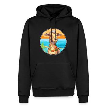 Ziege Aquarell Cartoon Kawaii Clipart Tier - Männer Premium Bio Hoodie - Schwarz - Vorne - Nico (187cm)
