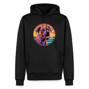 Cordoba Chien De Combat Race Coloré Cartoon Waterc - Sweat à capuche Premium bio Homme - noir - Devant - Nico (187cm)