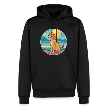 Braque Saint Germain Hunderasse Cartoon Kawaii Hund - Männer Premium Bio Hoodie - Schwarz - Vorne - Nico (187cm)