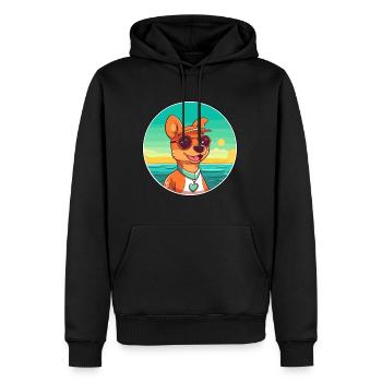 Volpino Italiano Hunderasse Cartoon Kawaii Clipart - Männer Premium Bio Hoodie - Schwarz - Vorne - Nico (187cm)