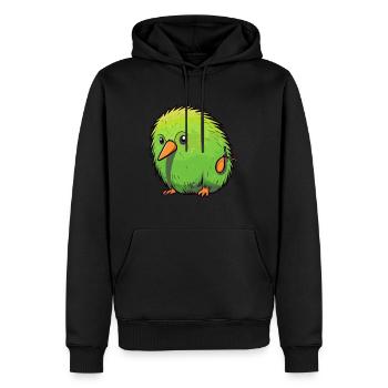 Kiwi Haustier Buntes Aquarell Cartoon Kawaii Tier - Männer Premium Bio Hoodie - Schwarz - Vorne - Nico (187cm)