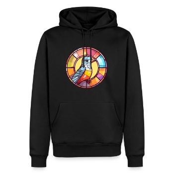 Kuckuck Bunte Karikatur Kawaii Anima - Männer Premium Bio Hoodie - Schwarz - Vorne - Nico (187cm)