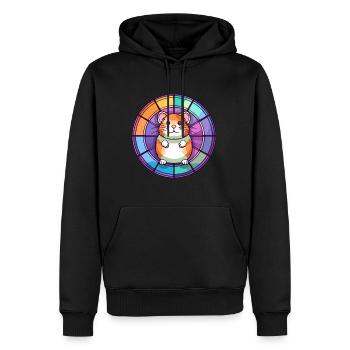 Hamster Bunte Karikatur Kawaii Anim - Männer Premium Bio Hoodie - Schwarz - Vorne - Nico (187cm)