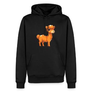 kamel niedlich glücklich kawaii cartoon clipart tier - Männer Premium Bio Hoodie - Schwarz - Vorne - Nico (187cm)