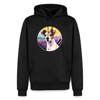 Brasilianischer Terrier Hunderasse Cartoon Kawaii Waterco - Männer Premium Bio Hoodie - Schwarz - Vorne - Nico (187cm)