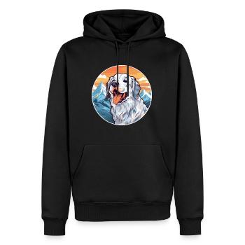Cao De Gado Transmontano Hunderasse Cartoon Kawaii - Männer Premium Bio Hoodie - Schwarz - Vorne - Nico (187cm)