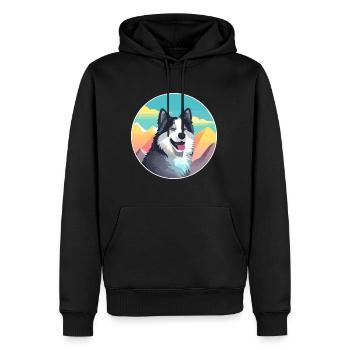 Cao Da Serra De Aires Hunderasse Cartoon Kawaii Wat - Männer Premium Bio Hoodie - Schwarz - Vorne - Nico (187cm)