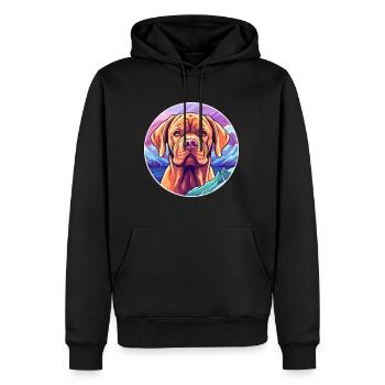 Bordeauxdogge Hunderasse Cartoon Kawaii Waterco - Männer Premium Bio Hoodie - Schwarz - Vorne - Nico (187cm)