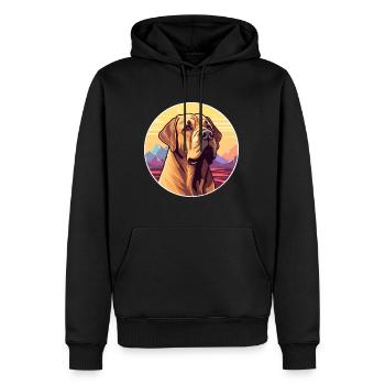 Mallorca Mastiff chien race Cartoon Kawaii Watercol - Sweat à capuche Premium bio Homme - noir - Devant - Nico (187cm)