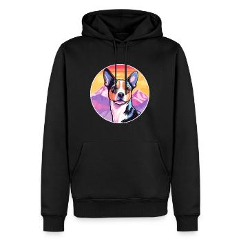 Teddy Roosevelt Terrier Hunderasse Cartoon Kawaii W - Männer Premium Bio Hoodie - Schwarz - Vorne - Nico (187cm)